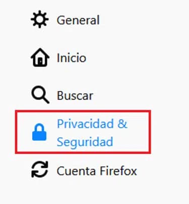 Firefox – privacidad y seguridad